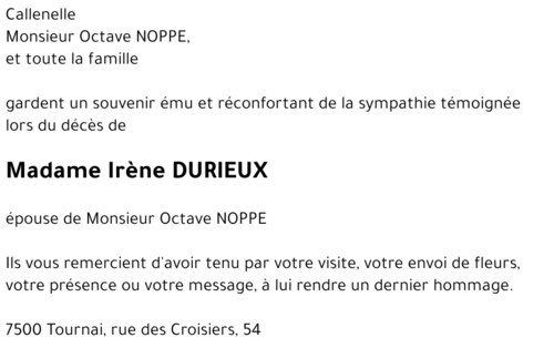 Irène DURIEUX
