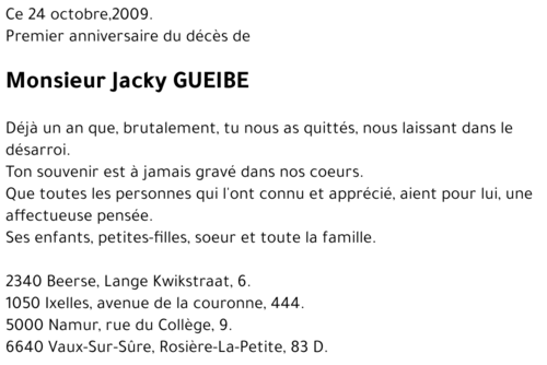 Jacky GUEIBE
