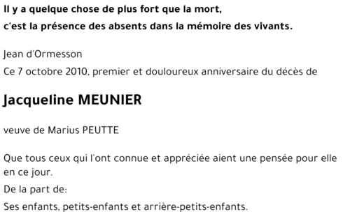 Jacqueline MEUNIER