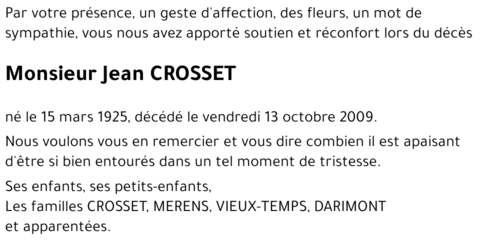 Jean CROSSET
