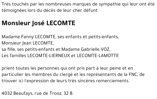 José LECOMTE