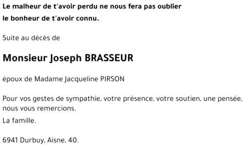 Joseph BRASSEUR