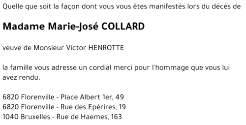 Marie-José COLLARD