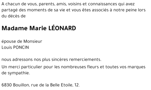 Marie LEONARD