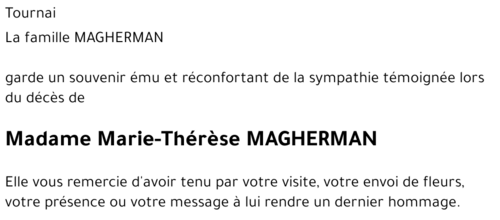 Marie-Thérèse MAGHERMAN