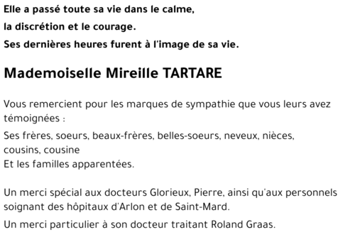Mireille TARTARE