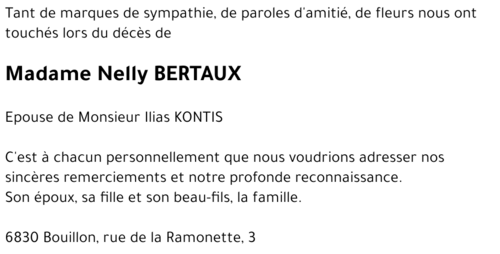 Nelly BERTAUX
