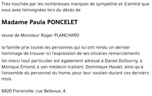 Paula PONCELET