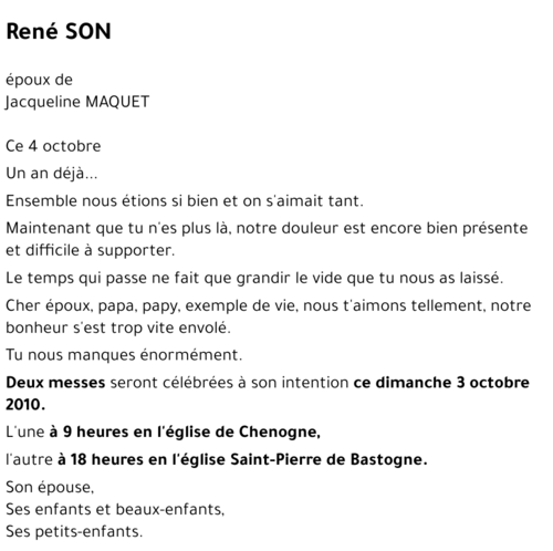 René SON