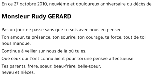 Rudy GERARD