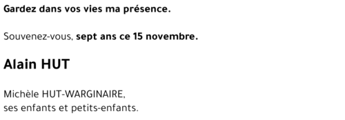 Alain HUT