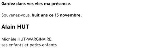 Alain HUT