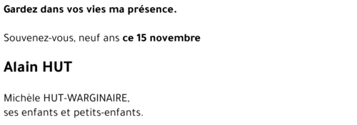 Alain HUT