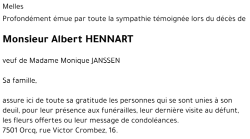 Albert HENNART