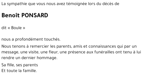 Benoît PONSARD