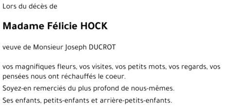 Félicie HOCK