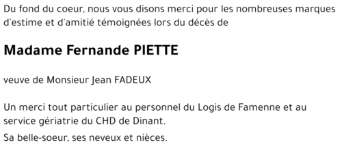 Fernande PIETTE