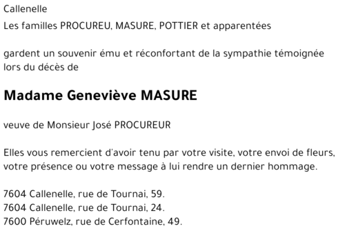 Geneviève MASURE
