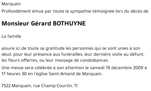 Gérard BOTHUYNE