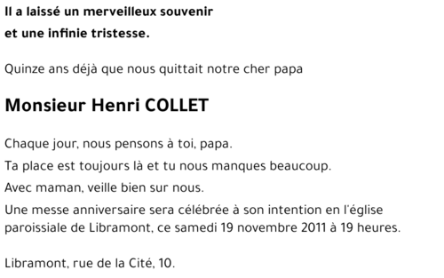 Henri COLLET