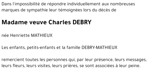 Henriette MATHIEUX