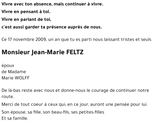 Jean-Marie FELTZ