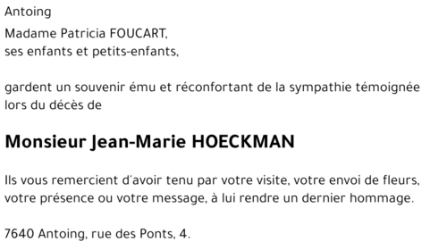 Jean-Marie HOECKMAN