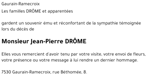 Jean-Pierre DROME