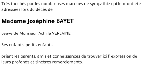 Josephine BAYET