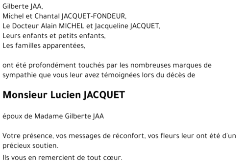 Lucien JACQUET