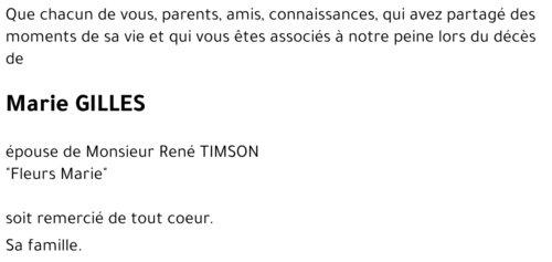 Marie GILLES