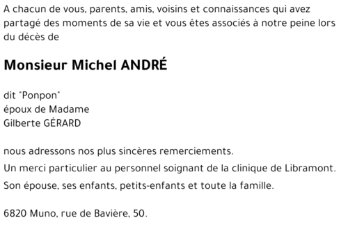 Michel ANDRÉ
