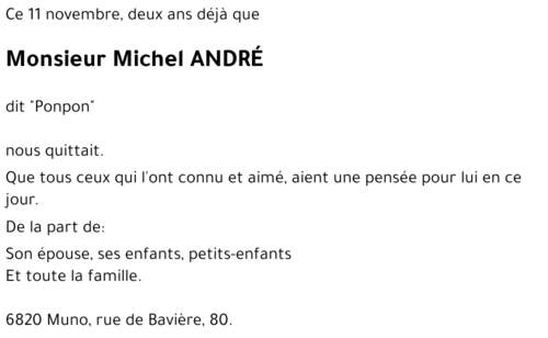 Michel ANDRÉ