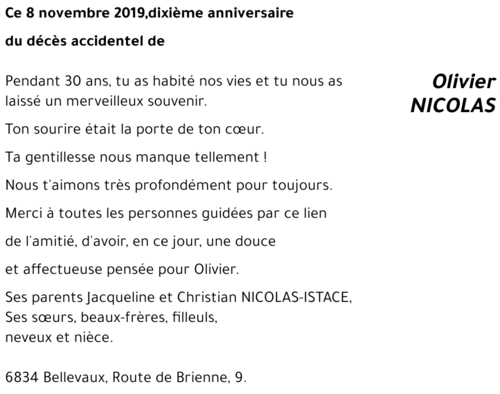 Olivier NICOLAS