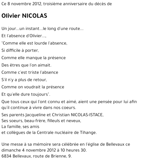 Olivier NICOLAS