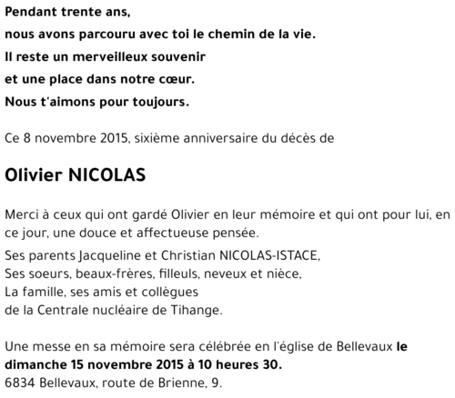 Olivier NICOLAS