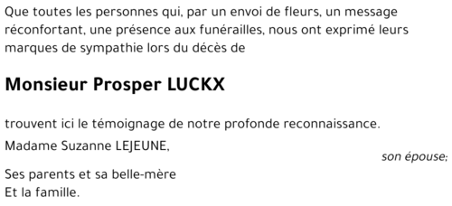 Prosper LUCKX