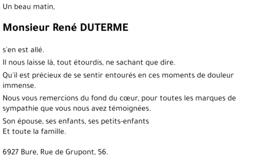 René DUTERME