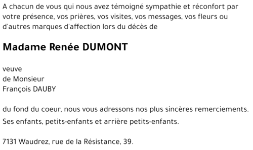 Renée DUMONT