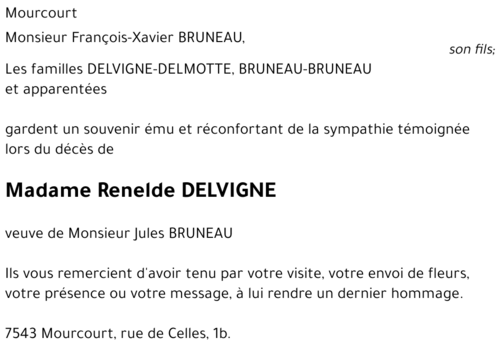 Renelde DELVIGNE