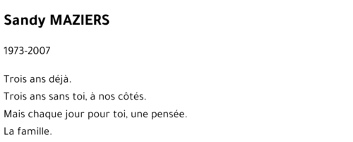 Sandy MAZIERS