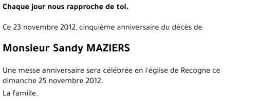 Sandy MAZIERS