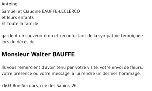 Walter BAUFFE