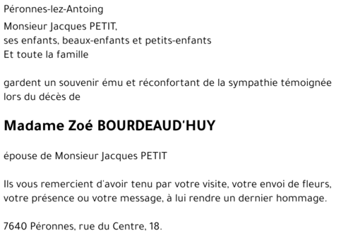 Zoé BOURDEAUD'HUY