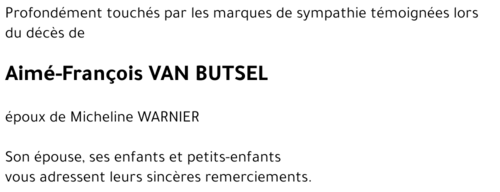 Aimé-François VAN BUTSEL