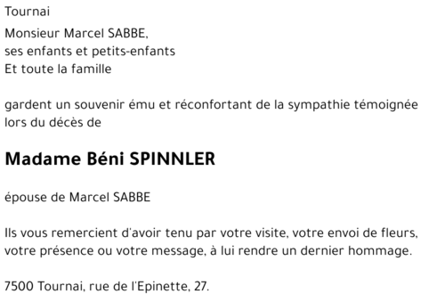 Béni SPINNLER
