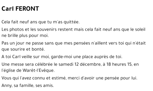 Carl FERONT