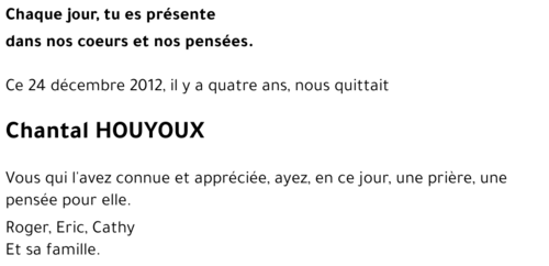 Chantal HOUYOUX
