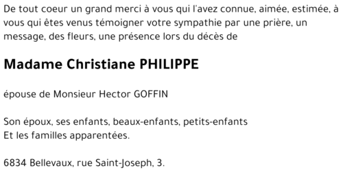 Christiane PHILIPPE