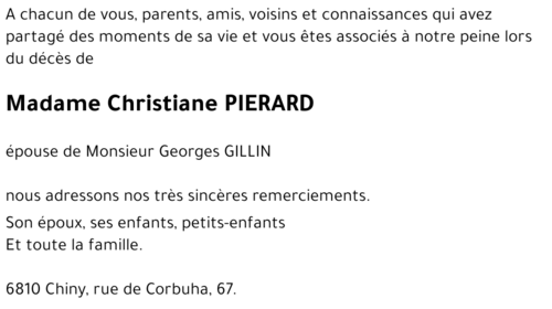 Christiane PIERARD